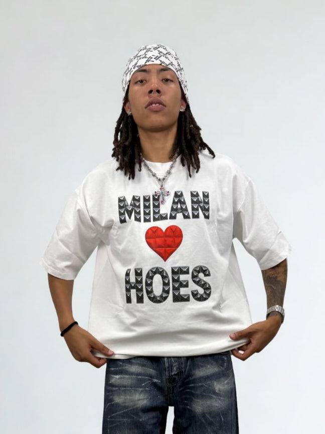 MILANHOES White Logo Tee