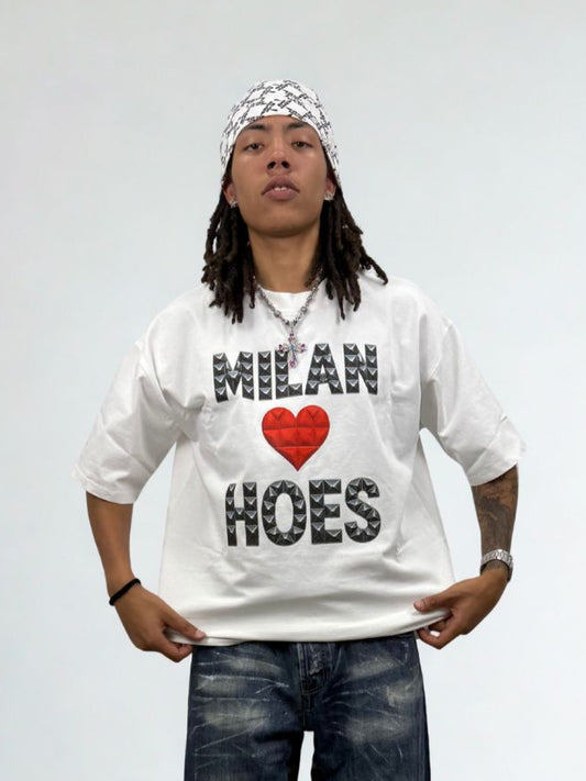 MILANHOES White Logo Tee